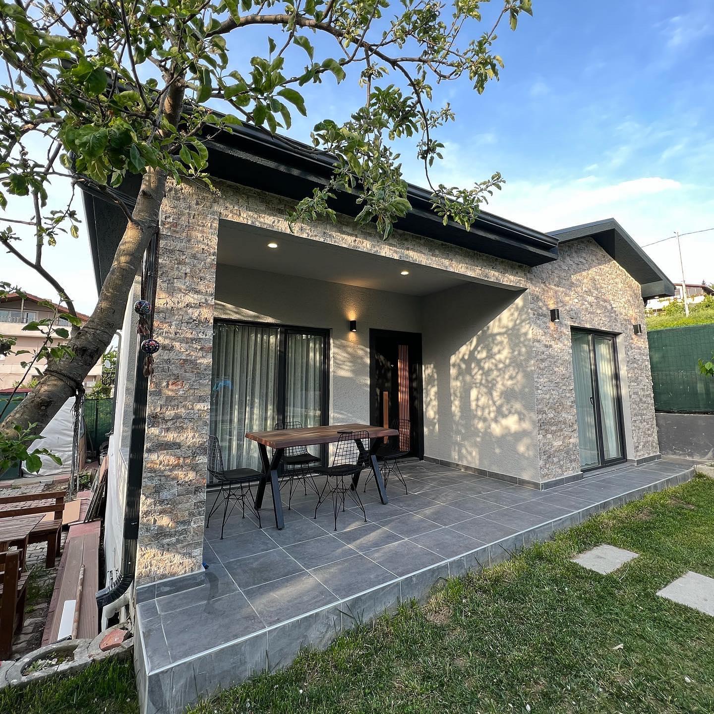 60m2 Taş Kaplamalı Çelik Konstrüksiyon