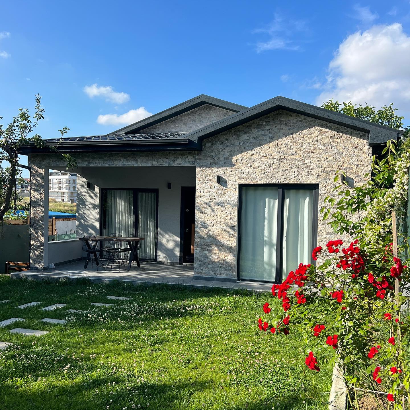 60m2 Taş Kaplamalı Çelik Konstrüksiyon