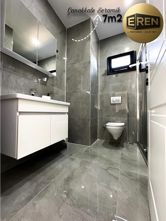 90m2 Taş Kaplamalı Çelik Konstrüksiyon