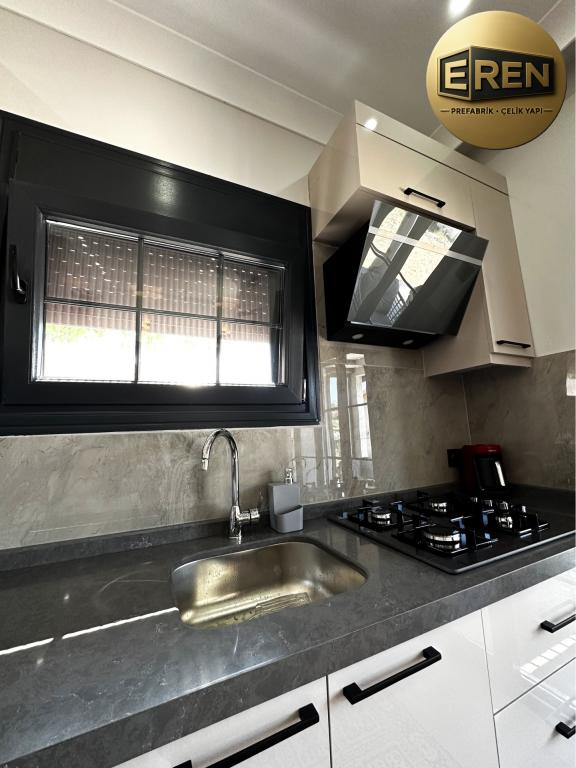 90m2 Taş Kaplamalı Çelik Konstrüksiyon