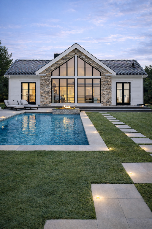 165 m2 Üçgen Taş Modeli